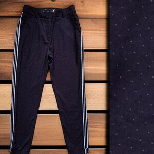 CAMIEU ( 6 ) Cuffed Tux French Dotted Striped w Metallic Detail